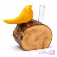 گلدان چوبی مدل گنجشک اشی مشی