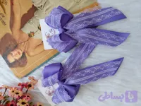 پاپیون دنباله دار ماه سر مدل توری مجلسی