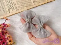 گیره دوگوشی ماه سر مدل حریر شاین (کد C0LDA)