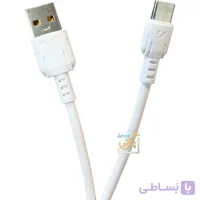 کابل تایپ سی مودم کت مدل M-10 با جریان کشی 2.4 یک متر سفید