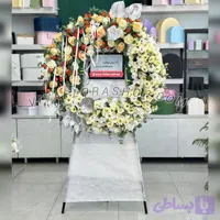 تاج گل حلقه ی سفیر سپید