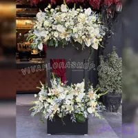 تاج گل ترحیم مه سپید