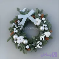 حلقه کریسمس نقره ای