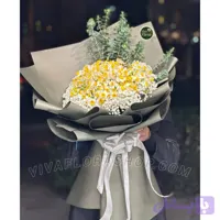 دسته گل 200 شاخه نرگس و ژیپسوفیلا