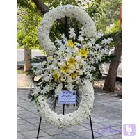 تاج گل دو طبقه لوکس آرامش سپید