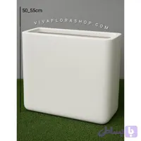 گلدان فایبرگلاس سفید