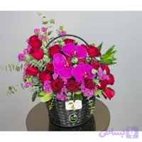 سبد گل نغمه ی بنفش