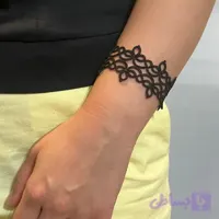 دستبند نیمه پهن طرح ایرانی (اسلیمی)