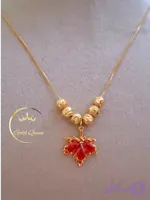 گردنبند برگ جواهری البرنادو کد 366