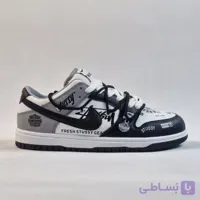 کتونی مردانه مدل جردن دانک سفید مشکی