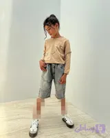 شلوارک جین بچگانه مدل S16 دخترانه و پسرانه