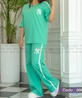 ست تیشرت و شلوار زنانه برند 1010 کد 90802