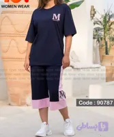 ست تیشرت و شلوارک زنانه برند 1010 کد 90787