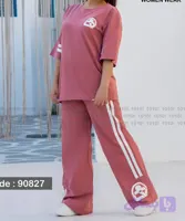 ست تیشرت و شلوار زنانه برند 1010 کد 90827