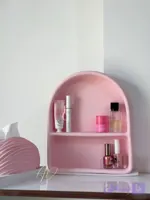 شلف دوطبقه نظم دهنده صورتی پاستیلی