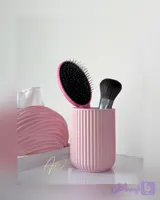 جا برسی شیار دار بلند چند کاره صورتی پاستیلی