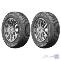 لاستیک خودرو سواری رازی تایر مدل RG414 سایز 175/60R13 با چسبندگی A در شرایط خیس و شاخص سرعت 77H دو حلقه تولید 2025
