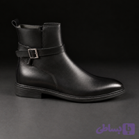بوت جودپور(سگکدار یا رکابی)چرم شبرو مشکی
