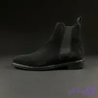 بوت مردانه چلسی چرم اشبالت مشکی