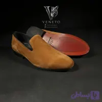 کفش کالج مردانه مدل ونیزی چرم اشبالت عسلی
