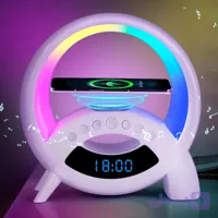 شارژر بی سیم و چراغ رومیزی اسپیکر دار Q18 15W