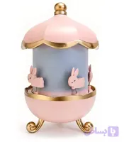 چراغ خواب کهکشانی خرگوشی اسپیکردار با 6 طرح بچگانه برای پخش لالایی و خواب راحت کودک