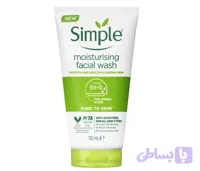 ژل شستشوی صورت سیمپل مدل Moisturizing – مخصوص پوست خشک و حساس ۱۵۰ میل