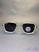 عینک RAY BAN طرح فراری فریم سیلور / شیشه دودی کد 6#