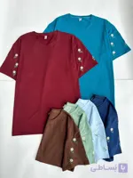 تیشرت پنبه گلدوزی مناسب تا48