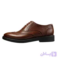 کفش رسمی مردانه چرم گندم مدل کاوه سبک و راحت
