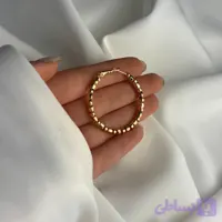گوشواره حلقه‌ای مهره‌ای ژوپینگ کد39