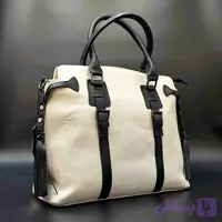 کیف دستی دوشی کنف چرم زنانه