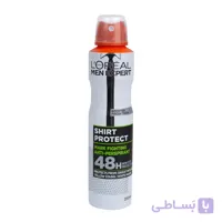 اسپری ضدتعریق مردانه لورآل مدل Protection حجم 250 میلی‌لیتر
