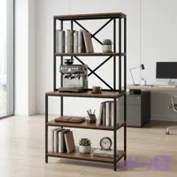استند کافی بار کد 19369 ترکیب چوب و فلز