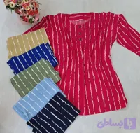 شومیز پری ترند راه راه بیرونی(ساده و پفکی)