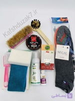 تمیز کننده کتونی واکس کفی طبی چرم جوراب پک کامل
