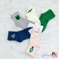 جوراب ماینکرافت بچه گانه نیم ساق جنس نخ پنبه ۹۵% سایز ۳۴ تا ۳۸ وارداتی درجه یک