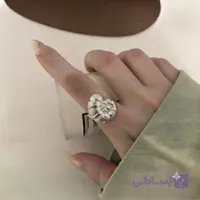 انگشتر فشن آبکاری نقره فری سایز مدل حلزون کد۷۲۳