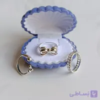 پک انگشتر آبکاری نقره ۳تایی مدل پاپیون کد767