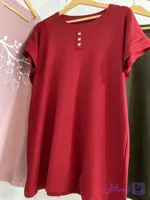 تاپ حلقه ای کبریتی قواره دار جلو سه دکمه
