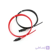 ست 20 متری کابل خورشیدی سایز ۶ (پکیج آماده با سوکت MC4)