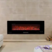 شومینه برقی 32 رنگ دیواری مدل توکار کد 150