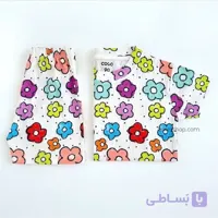 ست تیشرت و شلوارک طرح گل مادر و کودک | لباس تابستانی نخ پنبه کبریتی