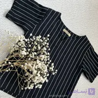 پیراهن آستین کوتاه بچه‌گانه یقه کوبایی مناسب ۱ تا ۳ سال