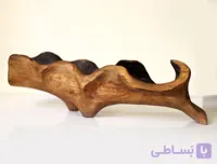 ظرف میوه‌ خوری چوب پرتقال پایه‌دار