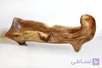 ظرف دست‌ساز چوب زردآلو؛ رقص خطوط طبیعت در قاب هنر