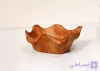 کاسه چوبی دست‌ ساز از چوب بلوط (مدل موج‌دار) – الیکا وود