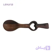 قاشق چوبی اسکالپ طرح قلبی