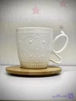ماگ سرامیکی دسته پروانه