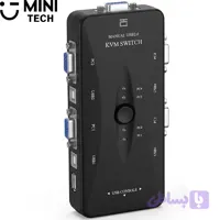 KVM سوییچ ۴ پورت VGA مینی تک